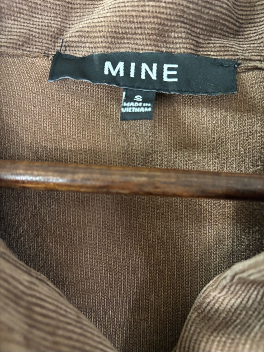 MINE Brown Corduroy Button-Front Jacket - Picture 4 of 5